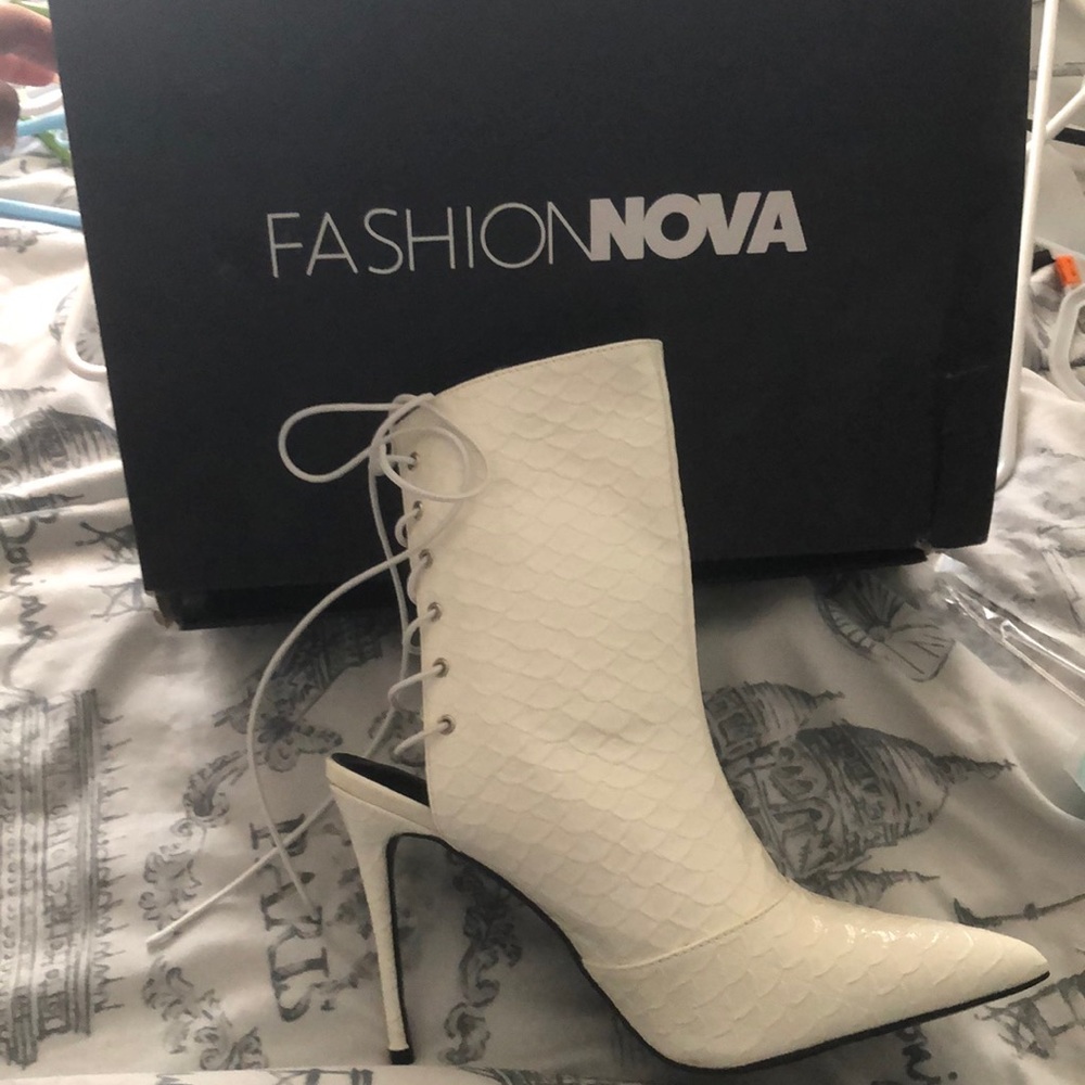 Fashion Nova High Heeled Boot Gem